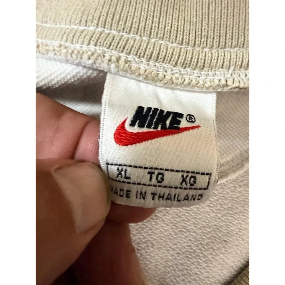 Vintage Nike Court Tennis Sweater Vest White V-Neck XL Retro Pullover
